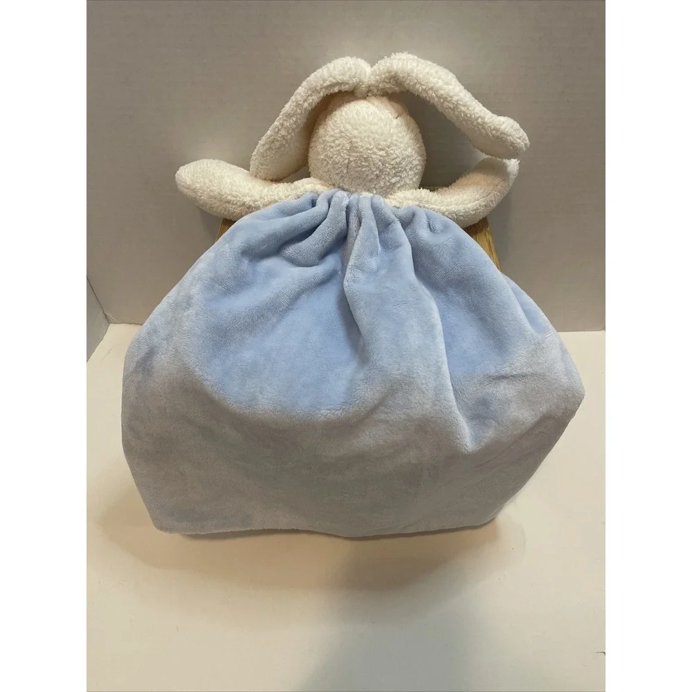 Bunnies by the Bay Bunny‎ Plush Lovey Best Friends Indeed Satin Blue Stuffy